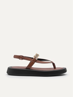 Brown Women's Pedro Icon Sandals | RQJIZC-136