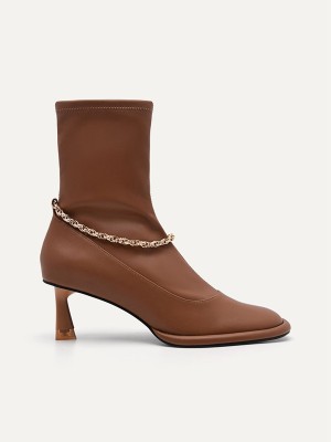 Brown Women's Pedro Sistrah Ankle Boots | VMNILE-309