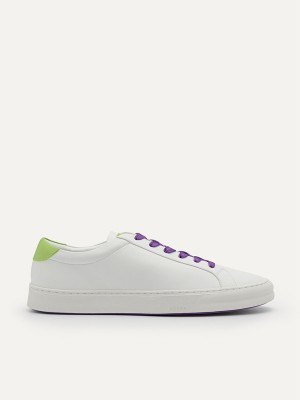 Cream Men's Pedro Disney Ridge Court Sneakers | VEAYHJ-416