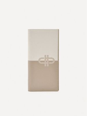 Cream Men's Pedro Icon Leather Long Wallet | MGDLCT-394