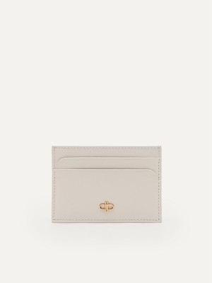 Cream Men's Pedro Icon Mini Leather Card Holder | BQEUDY-496