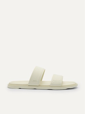 Cream Men's Pedro Pascal Slides | WTUNJD-268