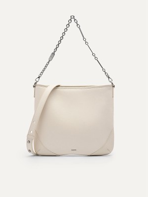 Cream Women's Pedro Chain Handle Hobo Bag | TYUWGI-178