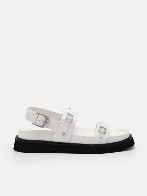 Cream Women's Pedro Helix Slingback Sandals | BMVSLA-120