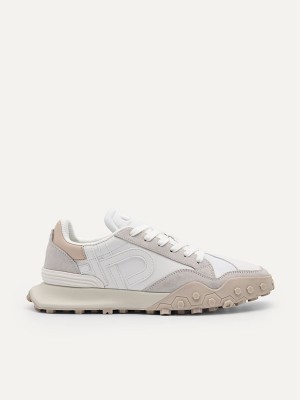 Cream Women's Pedro Icon Suede Sneakers | DENFAQ-985