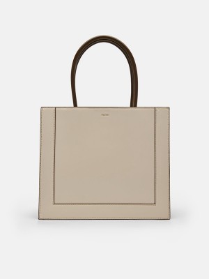 Cream Women's Pedro Market Tote Bag | VOCUHM-098