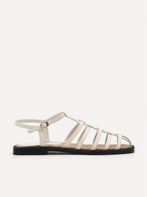 Cream Women's Pedro Riata Sandals | AYWOHL-061