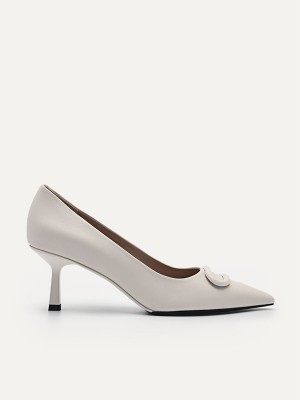 Cream Women's Pedro Studio Kate Leather Pumps | CRHTQX-253