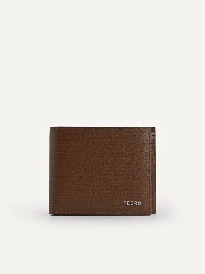 Dark Brown Men's Pedro Full-Grain Leather with Insert Wallet | FMSBAK-267