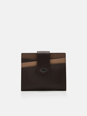 Dark Brown Men's Pedro Leather Card Holder | XQJHYS-974