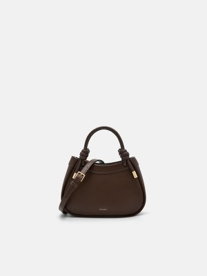 Dark Brown Women's Pedro Sadie Mini Handbag | CETKPU-604