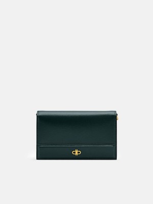 Dark Green Women's Pedro Icon Leather Bifold Wallet | INWXDY-428