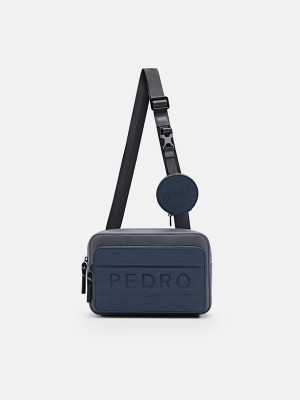 Dark Grey Men's Pedro Flynn Casual Sling Bag | RTDIWQ-405