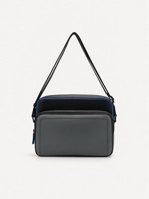 Dark Grey Men's Pedro Porte Messenger Bags | MRPEJG-507