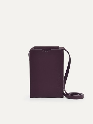 Dark Purple Women's Pedro Trip Phone with Lanyard Pouches | BOWNYP-861