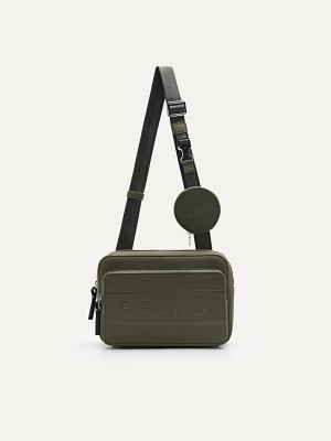 Green Men's Pedro Flynn Casual Sling Bag | CWJNFB-765