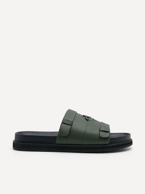 Green Men's Pedro Icon Slides | IPRJBZ-471