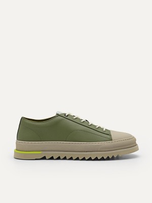 Green Men's Pedro Owen Court Sneakers | NSMOWE-415