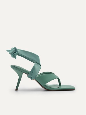 Green Women's Pedro Carolyn Heels Sandals | WGFCLP-567