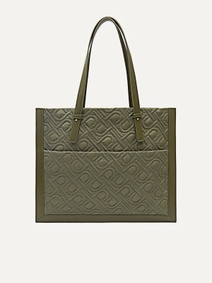 Green Women's Pedro Icon Nylon Tote Bag | GEOABI-204