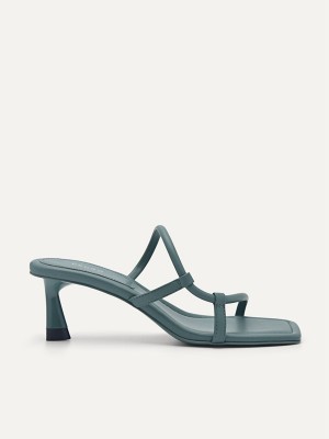 Green Women's Pedro JM846 Heels Sandals | GXKDIN-284