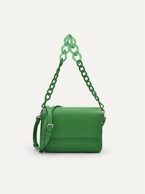 Green Women's Pedro Megan Shoulder Bags | DZAYKF-063