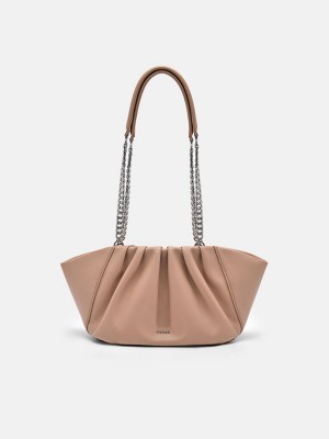 Grey Brown Women's Pedro Nalia Shoulder Bags | YZXATH-084