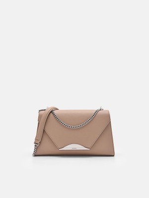 Grey Brown Women's Pedro Rina Shoulder Bags | RVXBOG-739