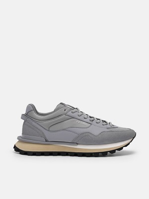 Grey Women's Pedro Stream Suede Sneakers | MDXJAW-697