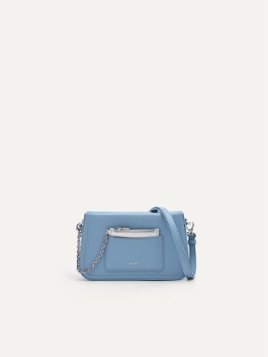 Light Blue Women's Pedro Bette Shoulder Bags | MFLVKO-024