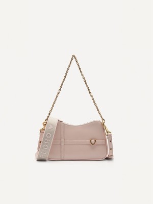 Light Pink Women's Pedro Cady Mini Shoulder Bags | QUBPAR-526