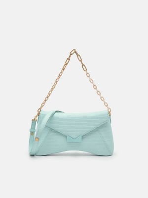 Light Turquoise Women's Pedro Marion Shoulder Bags | MZIHYF-310