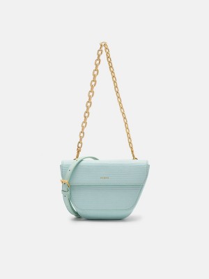 Light Turquoise Women's Pedro Olivia Shoulder Bags | IXOHVQ-423