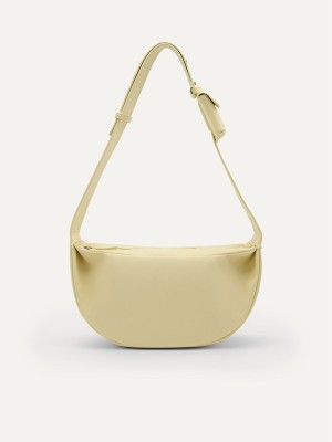 Light Yellow Men's Pedro Uzi Sling Bag | JWHGYU-851