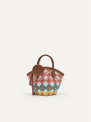 Multicolor Women's Pedro Bianca Twill Handbag | OYAGQL-950