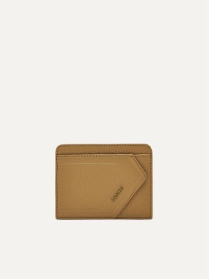 Mustard Men's Pedro Leather Card Holder | KZINBQ-127