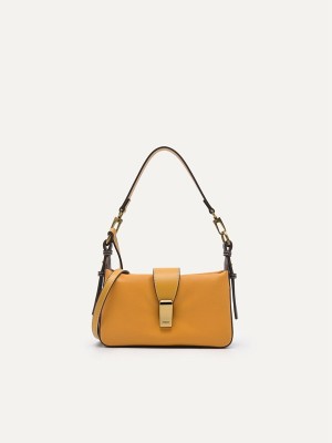 Mustard Women's Pedro Pinto Mini Shoulder Bags | IEWDYG-548