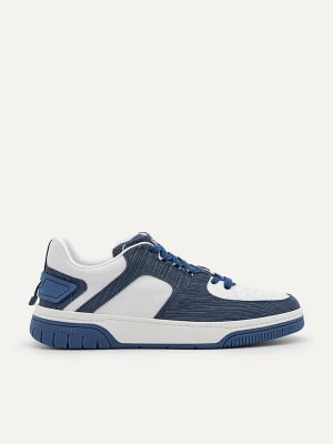 Navy Men's Pedro EOS Sneakers | XJTMHA-569