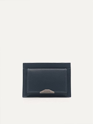 Navy Men's Pedro Leather Pouches | FWJOVG-153