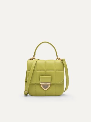 Olive Women's Pedro Mini Quilted Shoulder Bags | TNLCOE-195