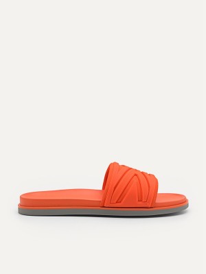 Orange Men's Pedro Nova Slides | EIHBJG-952