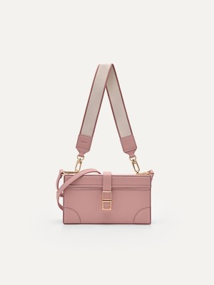 Pink Women's Pedro Bianca Shoulder Bags | IJWXDS-497