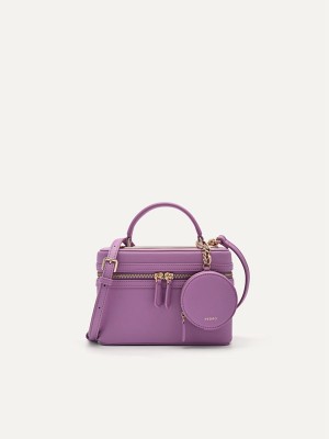 Purple Women's Pedro Ari Boxy Shoulder Bags | GFJHMI-302