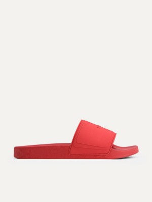 Red Men's Pedro Billie Casual Slides | UWYQMR-924