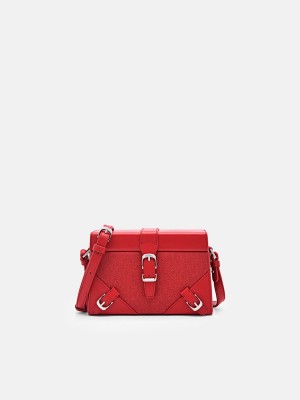 Red Women's Pedro Mara Mini Shoulder Bags | KSMFIQ-124