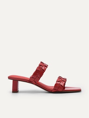 Red Women's Pedro Palma Heels Sandals | QVLKGO-294