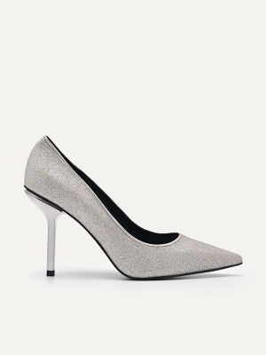 Silver Women's Pedro Celeste Pumps | TUXKHJ-072