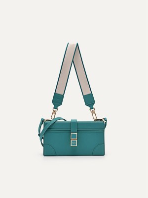 Turquoise Women's Pedro Bianca Shoulder Bags | PTUDRG-049