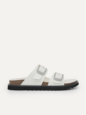 White Men's Pedro Helix Slides | OKFGAQ-297