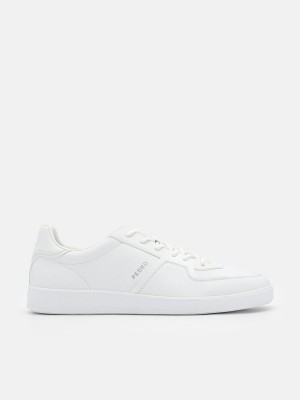 White Men's Pedro Icon Fleet Sneakers | JQTFLN-675